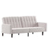 Carter Premium Tufted Split Back Sofa Futon, Convertible Sleeper Couch for Small Spaces with Solid Wooden Legs