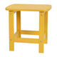 Yellow |#| All-Weather Poly Resin Adirondack Side Table in Yellow - Patio Table