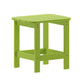 Lime |#| All-Weather Poly Resin Adirondack Side Table in Lime - Patio Table