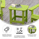 Lime |#| All-Weather Poly Resin Adirondack Side Table in Lime - Patio Table