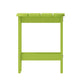 Lime |#| All-Weather Poly Resin Adirondack Side Table in Lime - Patio Table