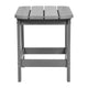 Gray |#| All-Weather Poly Resin Adirondack Side Table in Gray - Patio Table
