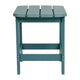 Sea Foam |#| All-Weather Poly Resin Adirondack Side Table in Sea Foam - Patio Table