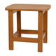 Teak |#| All-Weather Poly Resin Adirondack Side Table in Teak - Patio Table