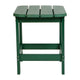 Green |#| All-Weather Poly Resin Adirondack Side Table in Green - Patio Table