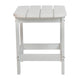 White |#| All-Weather Poly Resin Adirondack Side Table in White - Patio Table