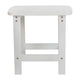 White |#| All-Weather Poly Resin Adirondack Side Table in White - Patio Table