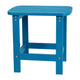 Blue |#| All-Weather Poly Resin Adirondack Side Table in Blue - Patio Table