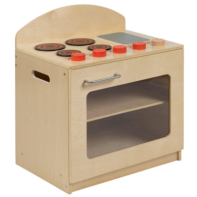 Children's Wooden Kitchen Stove for Commercial or Home Use - Safe, Kid Friendly Design