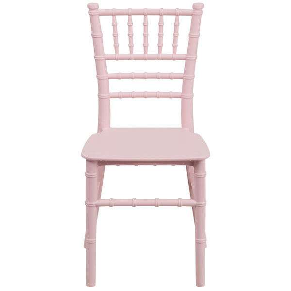 Pink |#| Child's Classic Resin Chiavari Chair for All Occasions in Pink