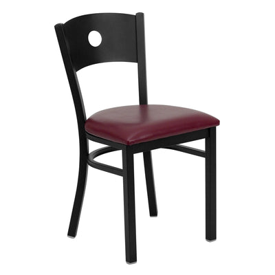 Circle Back Metal Restaurant Chair