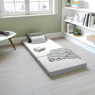 Cloud Portable Tri-Fold Cooling Memory Foam Mattress in a Box with Removable Washable Cover - View 2