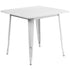 Commercial Grade 31.5" Square Metal Indoor-Outdoor Table
