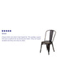 Copper |#| Distressed Copper Metal Indoor-Outdoor Stackable Chair - Kitchen Furniture