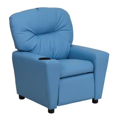 Contemporary Kids Recliner with Cup Holder - View 1