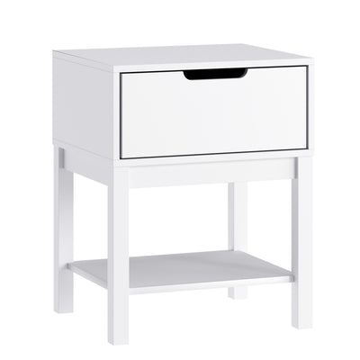 Dallas Wooden Night Stand, Bedroom Side Table with Storage Drawer and Shelf for Kids - View 1