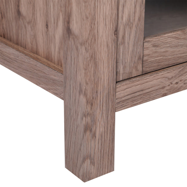 Brown |#| 59" Engineered Wood Buffet Sideboard Storage Cabinet w/ 2 Drawers, Doors in Brn