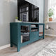 Teal |#| 59" Engineered Wood Buffet Sideboard Storage Cabinet w/ 2 Drawers, Doors in Teal