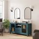 Teal |#| 59" Engineered Wood Buffet Sideboard Storage Cabinet w/ 2 Drawers, Doors in Teal