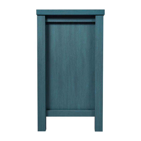 Teal |#| 59" Engineered Wood Buffet Sideboard Storage Cabinet w/ 2 Drawers, Doors in Teal