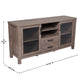 Brown |#| 59" Engineered Wood Buffet Sideboard Storage Cabinet w/ 2 Drawers, Doors in Brn