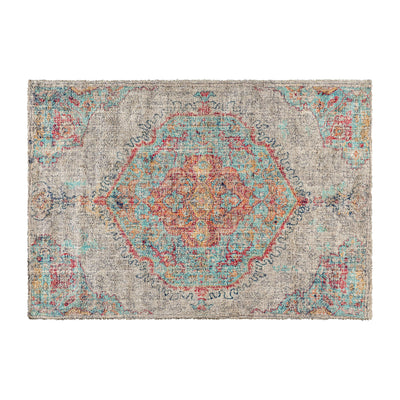 Distressed Medallion Area Rug