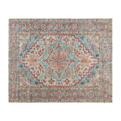 Distressed Vintage Medallion Area Rug