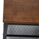 Rustic Brown |#| 3-Tier Entryway Bench with Mesh Metal Shoe Storage Shelves in Rustic Brown