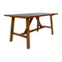 Eli Solid Wood Farmhouse Coffee Table, Trestle Style Accent Table