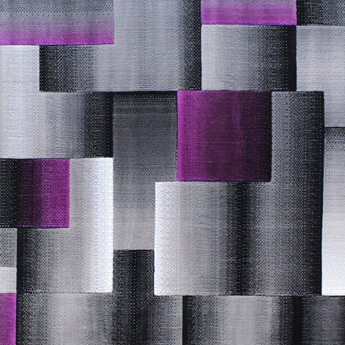 Purple,5' x 7' |#| Modern Geometric Style Color Blocked Indoor Area Rug - Purple - 5' x 7'