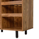 Light Brown |#| Classic Sideboard and Bar Cabinet with Open and Closed Storage - Light Brown