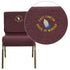 Embroidered HERCULES Series 21''W Stacking Church Chair