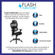 Black |#| Ergonomic Black Mesh Office Chair-Synchro-Tilt, Headrest, Adjustable Pivot Arms