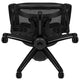 Black |#| Ergonomic Black Mesh Office Chair-Synchro-Tilt, Headrest, Adjustable Pivot Arms