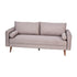 Evie Mid-Century Modern Sofa with Fabric Upholstery & Solid Wood Legs