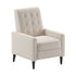 Ezra Mid-Century Modern Upholstered Button Tufted Pushback Recliner for Residential & Commercial Use