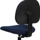Navy Blue Patterned |#| Navy Blue Patterned Fabric Drafting Chair with Adjustable Height and Foot Ring