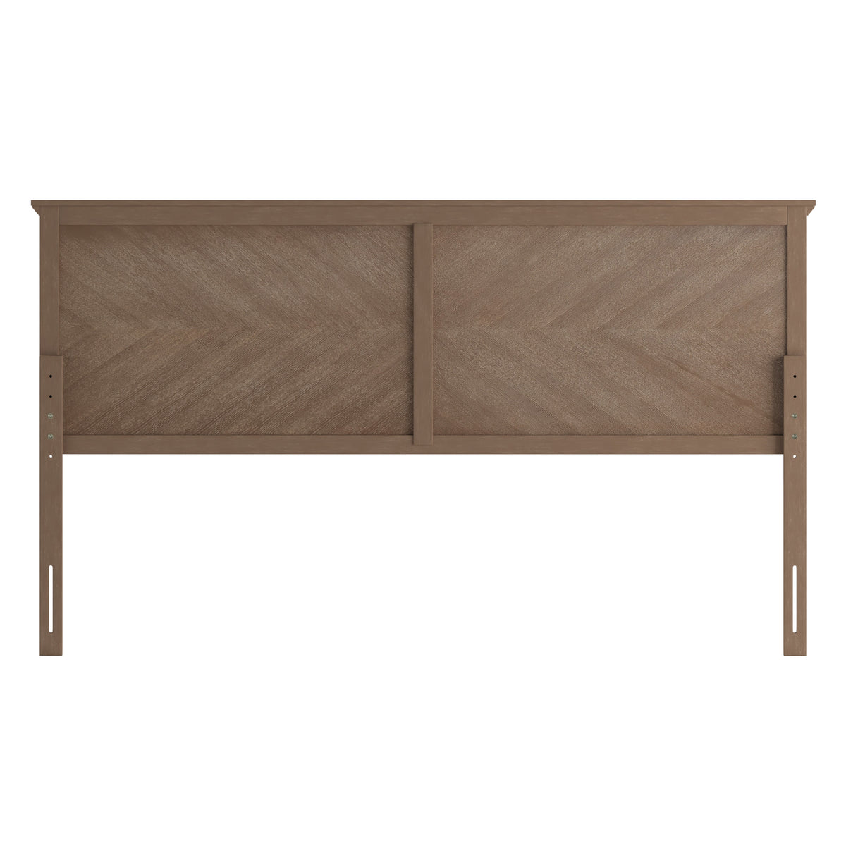 Light Brown,King |#| Contemporary King Size Herring Bone Wooden Headboard Only in Light Brown