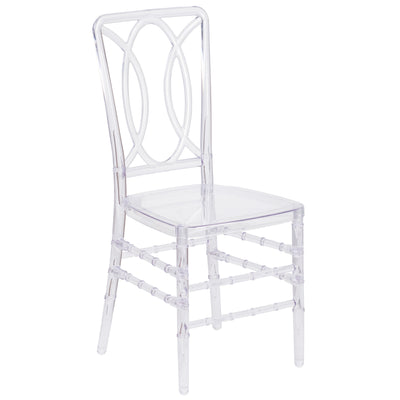 Flash Elegance Transparent Stacking Chair with Designer Back - Event Chair - UV Resistant - View 1