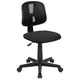 Black |#| Flash Fundamentals Mid-Back Black Mesh Swivel Task Office Chair with Pivot Back