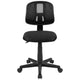 Black |#| Flash Fundamentals Mid-Back Black Mesh Swivel Task Office Chair with Pivot Back