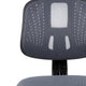 Gray |#| Flash Fundamentals Mid-Back Gray Mesh Swivel Task Office Chair with Pivot Back