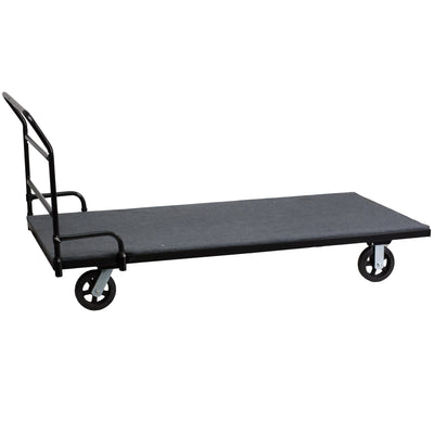 Folding Table Dolly with Carpeted Platform for Rectangular Tables - View 1