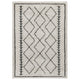 8' x 10' |#| 8' x 10' Ivory and Black Geometric Style Modern Bohemian Design Shag Area Rug