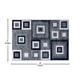 Blue,8' x 10' |#| Modern Geometric Design Area Rug in Blue, Grey, and White - 8' x 10'
