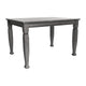 Antique Gray |#| Solid Wood 47inch Commercial Grade Dining Table with Turned Legs in Antique Gray