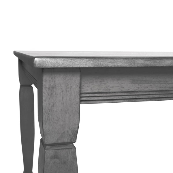 Antique Gray |#| Solid Wood 47inch Commercial Grade Dining Table with Turned Legs in Antique Gray