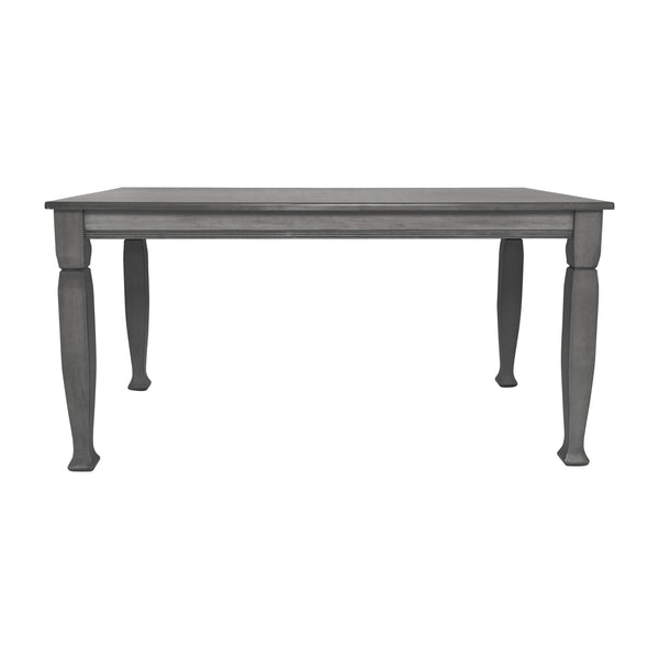 Antique Gray |#| Solid Wood 60inch Commercial Grade Dining Table with Turned Legs in Antique Gray