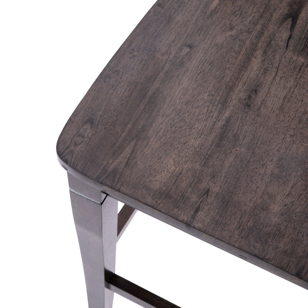 Gray Wash Walnut |#| Commercial Grade Wooden Counter Height Stool in Gray Wash, Set of 2 Walnut