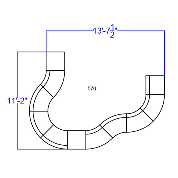 Melrose White |#| 11 PC White LeatherSoft Modular Reception Configuration w/Taut Back &Seat
